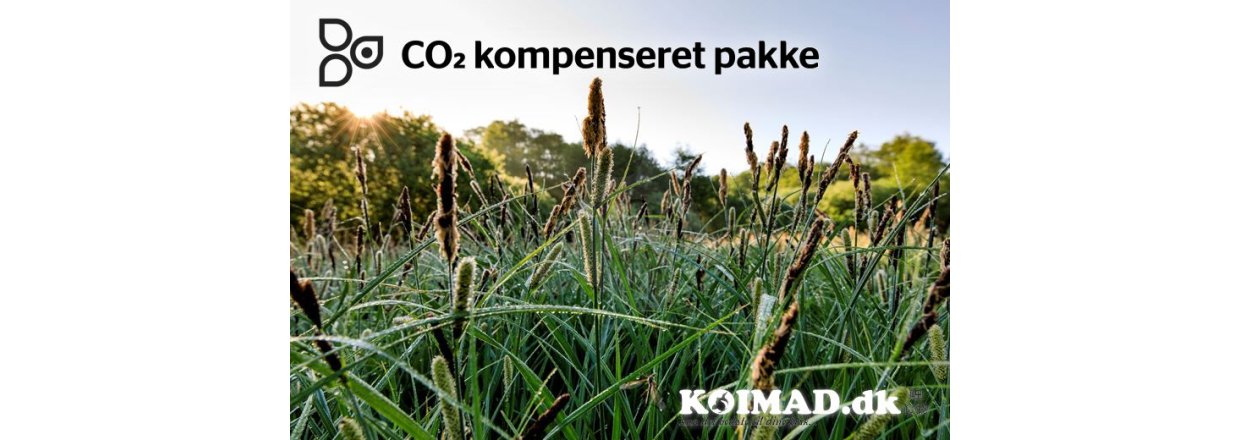 Vi sender CO₂-kompenserede pakker