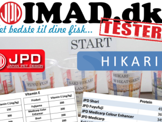 Sammenligning af JPD og Hikari foder