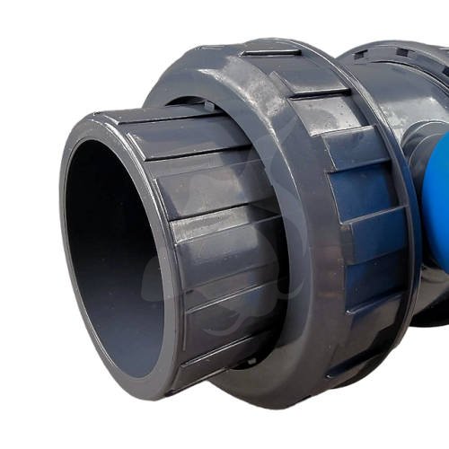 ERA PVC Kuglehane med dobbelt union - Gevind/Lim