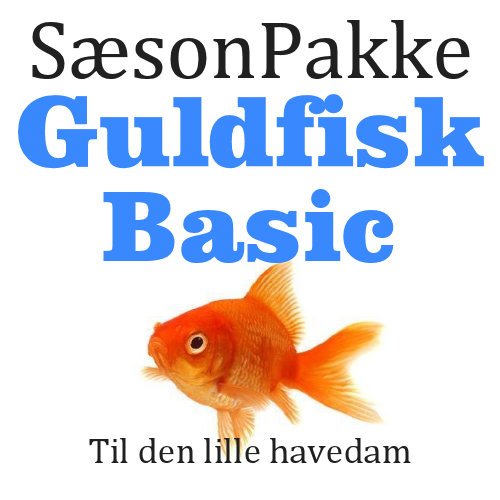 SæsonPakke - Guldfisk Basic | Guldfiskfoder til hele sæsonen