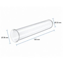 Kvartsglas med krave