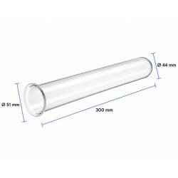 Kvartsglas med krave