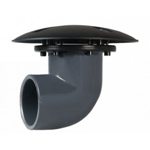 Bunddrn / sidedrn med 90 PVC tilslutning 