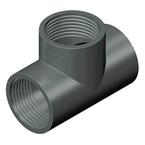 PVC T-stykke indv. Gevind/Gevind