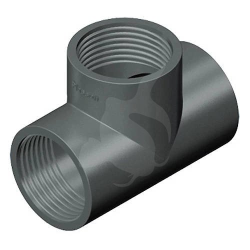 PVC T-stykke indv. Gevind/Gevind