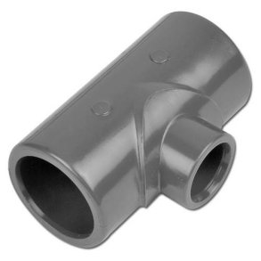 PVC T-stykke reduceret - Lim/Lim