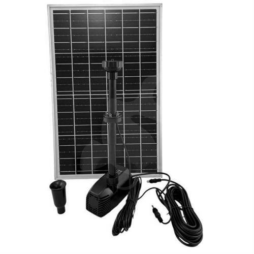 Solcellepumpe med springvand
