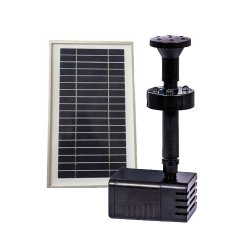 Solcellepumpe med springvand