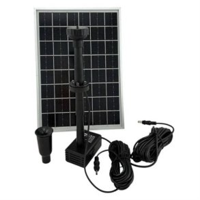 Solcellepumpe med springvand