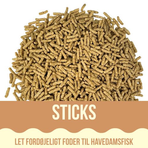 Yamakoshi Sticks med Wheat Germ - Foder til havedamsfisk