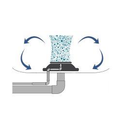 Bunddrn med luft  - 110mm