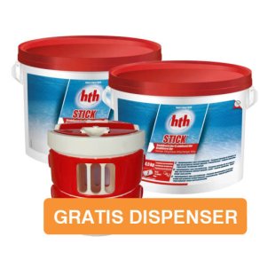 2 x HTH Stick - Gratis Dispenser