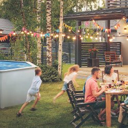 Gre Basic Pool Rund �460 x 120 cm, Hvid