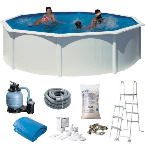Gre Basic Pool Rund �460 x 120 cm, Hvid